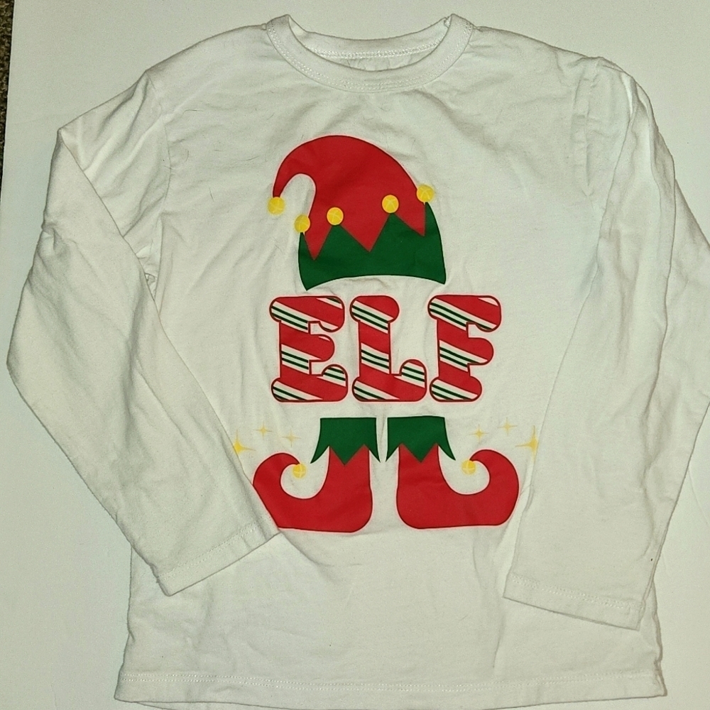 Children's Place Elf Holiday Christmas Long Sleeve Shirt